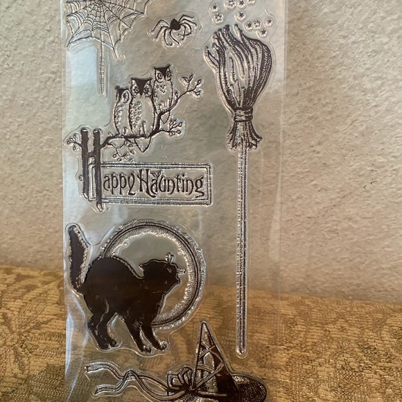 Halloween Clear Cling Rubber Stamp Set NEW - Picture 4 of 6